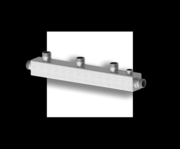 Гидравлический коллектор стальной на 3 контура