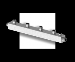 Гидравлический коллектор стальной на 4 контура