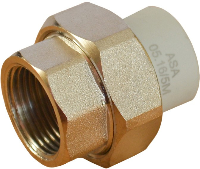 ППРС Американка внутренняя резьба    25 х 1/2" ASA серый