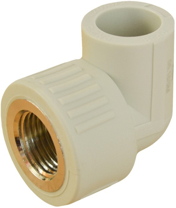 ППРС Угол внутренняя резьба 20 х 3/4" ASA серый