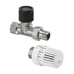 Ограничитель t обр.потока (набор вентиль+термоголовка "Uni RTLH",M30x1,5) Ду15 Овентроп (102 84 64)