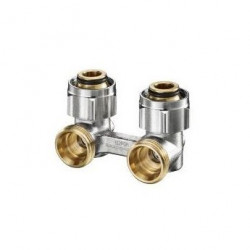 Узел нижнего подключения радиатора 3/4"НГ x 3/4"НР угловой Овентроп (101 58 14)