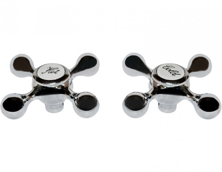 Маховик КРЕСТ без юбки метал А07 под кран-буксу 8*20