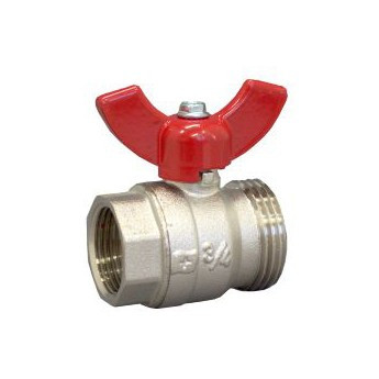 Кран шаровый с плоским уплотнением к "Multidis SF" Ду25 G1ВР x G1 НР Овентроп (140 63 84)