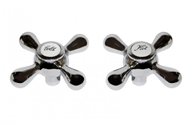 Маховик КРЕСТ без юбки металл А07 под кран-буксу 8*20