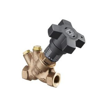 Клапан балансировоч. ручн.  Hydrocontrol VTR Ду15, 1/2"ВР, бронза, с заглушками Овентроп (106 01 04)