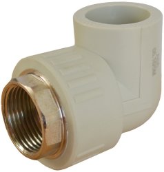 ППРС Угол внутренняя резьба 32 х  3/4" ASA серый