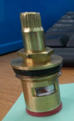 Кран-букса смесителя 1/2", керамика, 8*20, низкий шток под крест Y21262