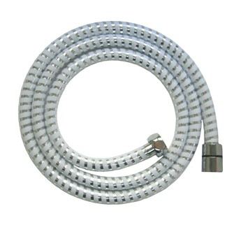 Шланг для душа ПВХ 150 см имп./имп. (серебристо-белый)