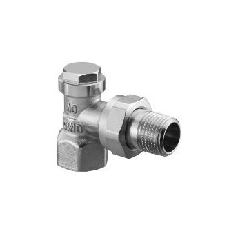 Клапан д/радиатора балансир. Combi 2 Ду20, 3/4", PN10, из латуни, углов, никел. Овентроп (109 10 63)