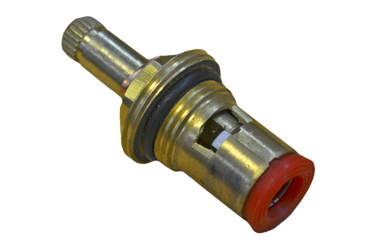 Кран-букса смесителя 3/8", керамика, 8*24, шлицевая, под крест, TYF002