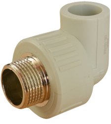 ППРС Угол наружная резьба 20 х 3/4" ASA серый