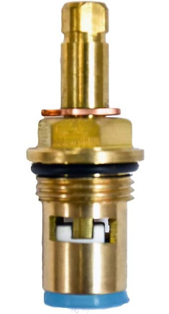 Кран-букса смесителя 3/8", керамика, квадрат, под крест