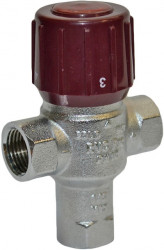 Клапан трехходовой термостатический RVC Pro   1/2" (от +32°С до +50°С) смесительный