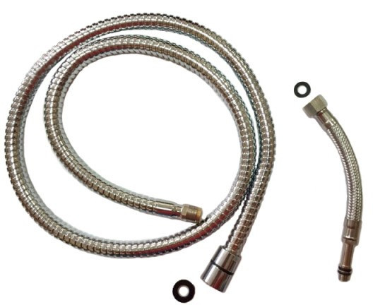 Шланг с переходником для смесителя кухня выдвижная лейка 10мм
