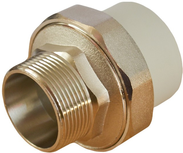 ППРС Американка наружная резьба 50 х 1 1/2" ASA серый