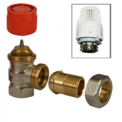 Клапан для радиатора терморегулирующий  RVC Pro 1/2" прямой с термоголовкой (art. 01926)