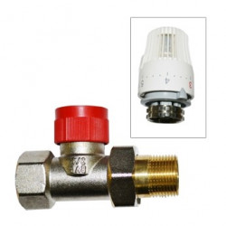 Клапан для радиатора терморегулирующий  RVC Pro 3/4" прямой с термоголовкой (art. 01927)