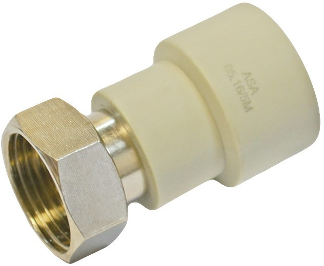 ППРС Муфта с накидной гайкой 25 х 3/4"  ASA серый