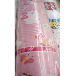 Шторка для ванной комнаты 180 х 180 (ткань) детские на розовом фоне