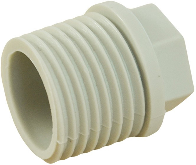 ППРС Заглушка наружная резьба 20 х 1/2" ASA серый