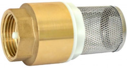 Клапан обратный RVC   1" с сеткой, с пластиковым седлом (art. 00257)
