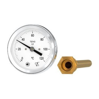 Термометр ТБЛ-63 (0...120°С) L50мм кл.т. 2,5 ОШ